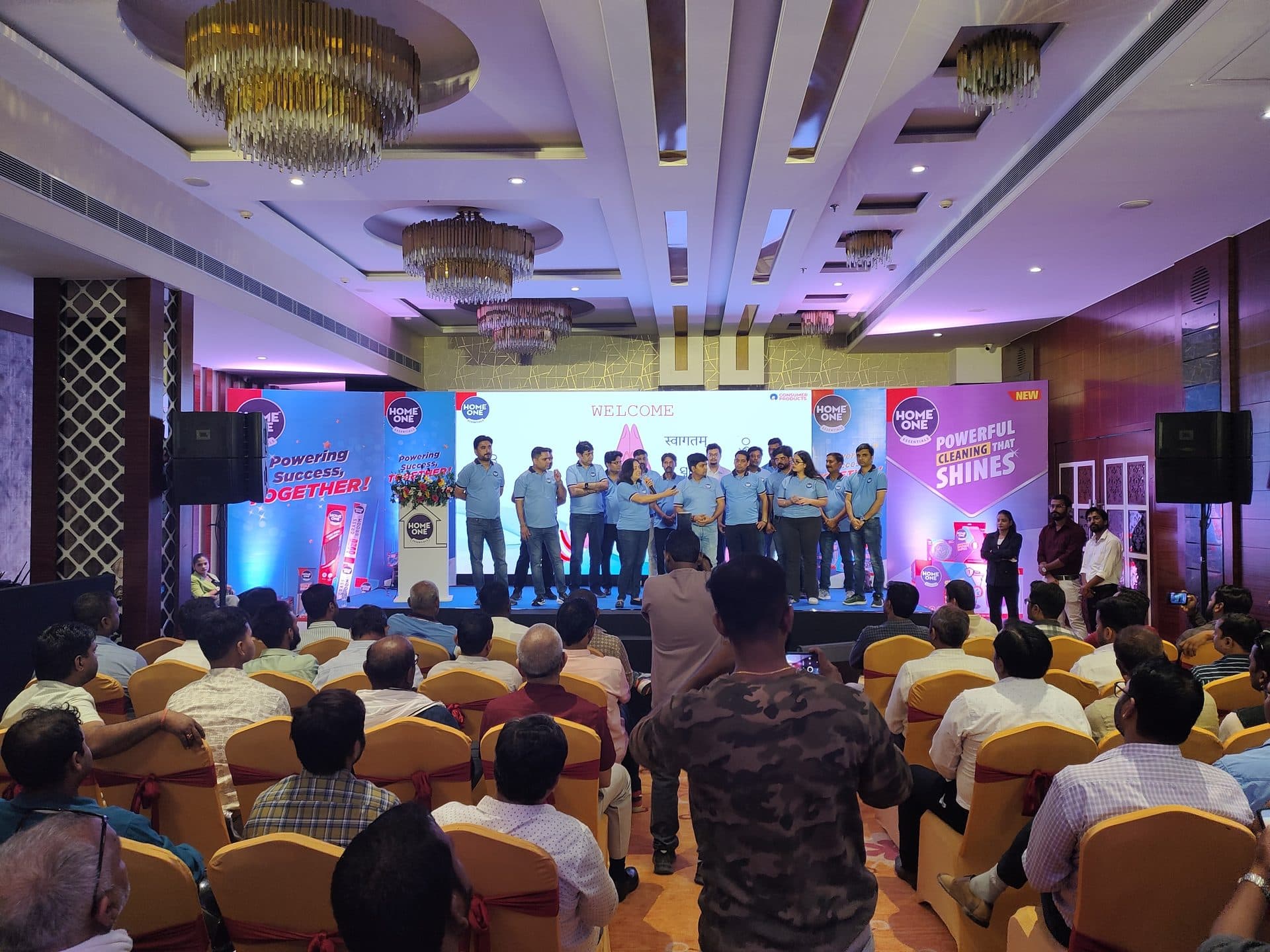 Home One Essentials product launch stage