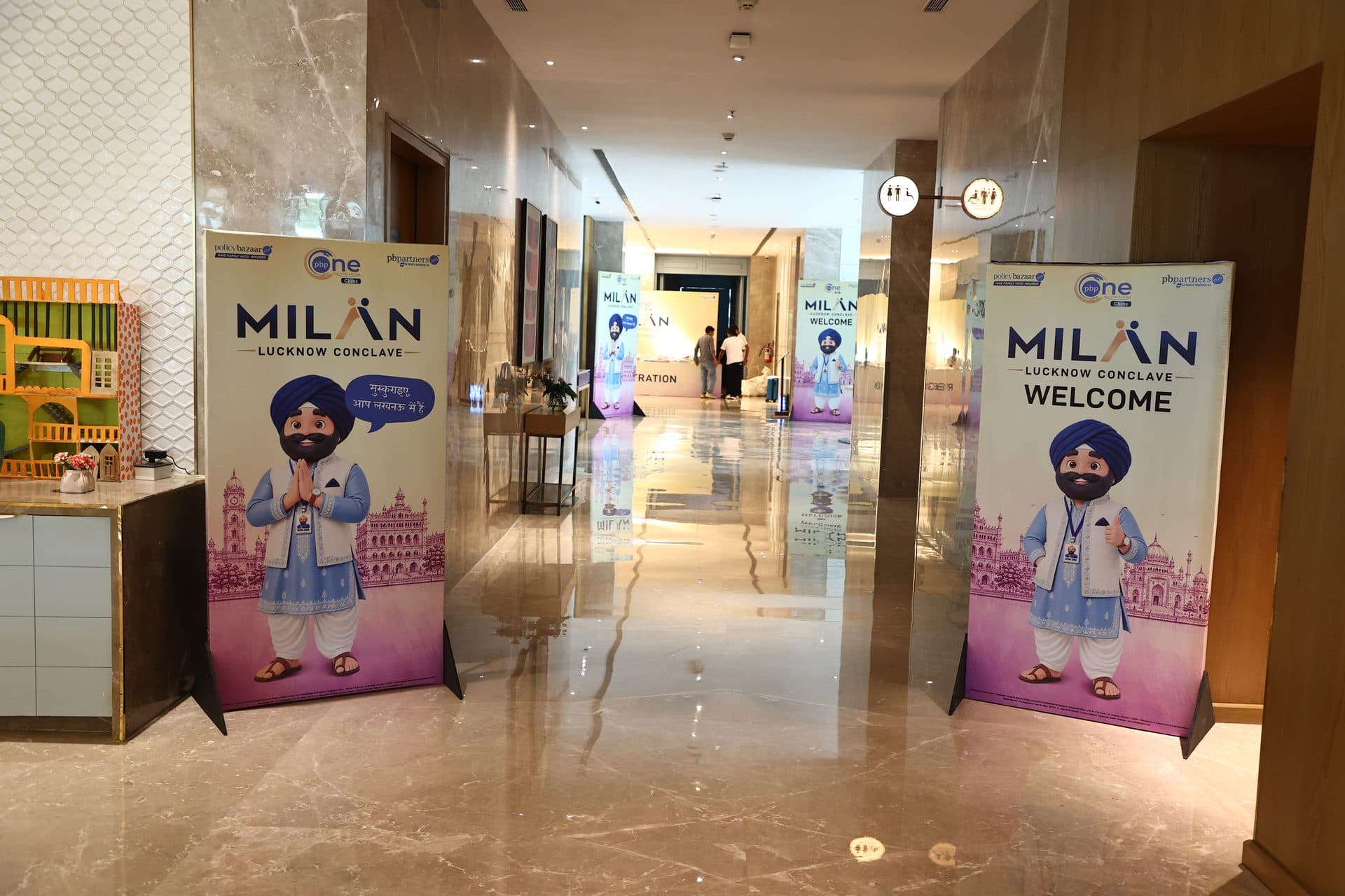 PolicyBazaar MILAN Lucknow Conclave welcome corridor