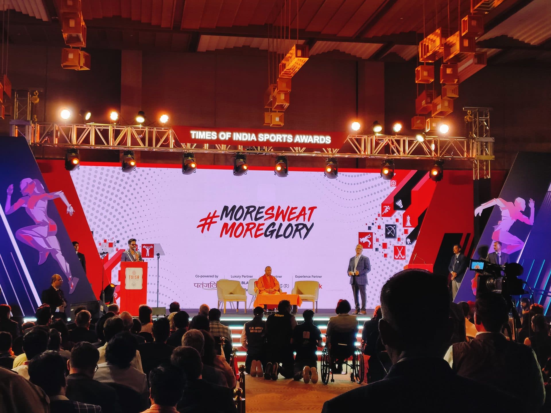 Times of India Sports Awards branded conference stage